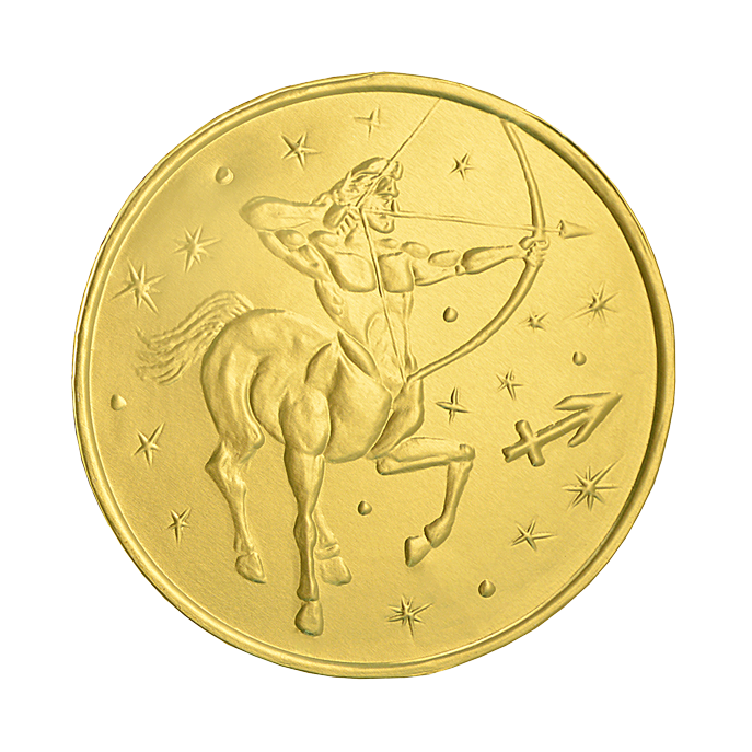 Медали 25г «Золотой гороскоп»